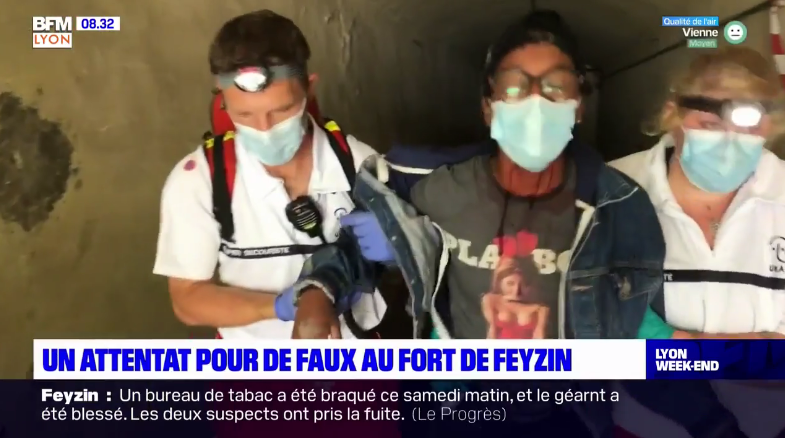 bfmtv feyzin fort attentat samu69 exercice